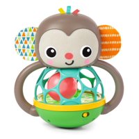 Baby Einstein - Sonajero Bright Starts Grab & Giggle Monkey Con Óvalo De Más De 6 M