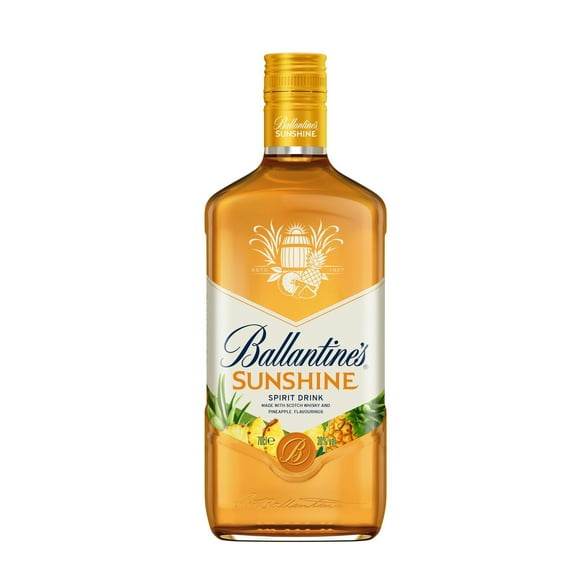 Whisky Sunshine Sabor Piña 30° Botella, 700 ml