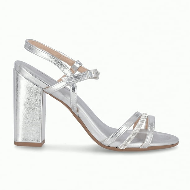Sandalia Mujer Plateado/Strass Rafa Piccadilly