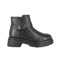 Botin De Cuero Rosie Negro Alquimia