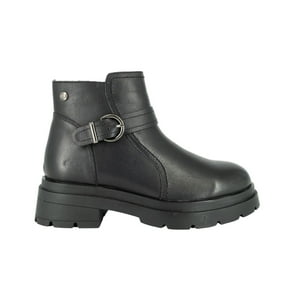 Botin De Cuero Rosie Negro Alquimia