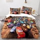thumbnail image 1 of Cars cartoon animation bedspread suitable for decorating the bedroom 100% polyester, children's gifts 3D digital printing Bed Sheets, 1 of 5