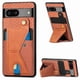 thumbnail image 1 of Funda Resistente para Google Pixel 7A con Tarjetero y Soporte, Diseño Magnético Marrón, 1 of 5