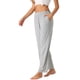 thumbnail image 4 of INSPIRE CHIC Pantalones de pijama de algodón para mujer, suaves y transpirables, pantalones de dormir con bolsillos y cintura elástica XL Gris claro, 4 of 6