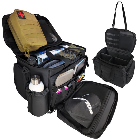 Bolsa de patrulla DERABY 39 cm con funda para portátil y portavasos