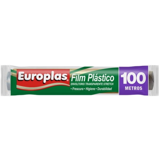Papel Film Plástico 100 Metros Sin Corte 100 Metros Europlas