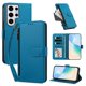 thumbnail image 2 of Funda con Billetera para [Samsung Galaxy S24 Ultra] con Bolsillo Zipper y Tarjetero Azul lago, 2 of 6