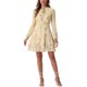 thumbnail image 1 of INSPIRE CHICVestidos de verano para mujeres 2025 Floral con lazo en el cuello en V, manga larga semitransparente, vestido mini de gasa en capas y con volantes XL Albaricoque, 1 of 6