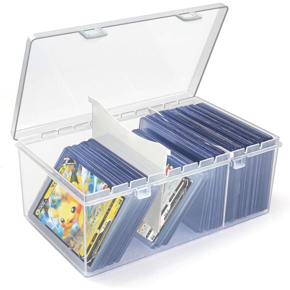 Caja para cartas Ngdiluxury para 500 cartas y 100 toploaders de 3 x 4 pulgadas