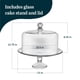 thumbnail image 3 of Base para pastel de vidrio Libbey Selene con tapa domo, diseño elegante, 3 of 9