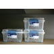 thumbnail image 3 of Pack 2 Cajas Organizadoras 15lts Wenco C/ Ruedas 18x30x40cm Transparente 15l Rollbox, 3 of 4