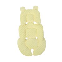 Magideal - Cojín Para Cochecito De Bebé, Alfombrilla Gruesa Con Forro, Almohadillas Para Asiento, Alfombrilla Para Carrito De Compras, Cojín Para Asiento De Bebé Amarillo