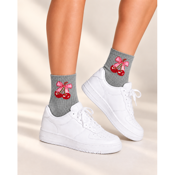 Calcetines Deportivos Unisex Cerezas