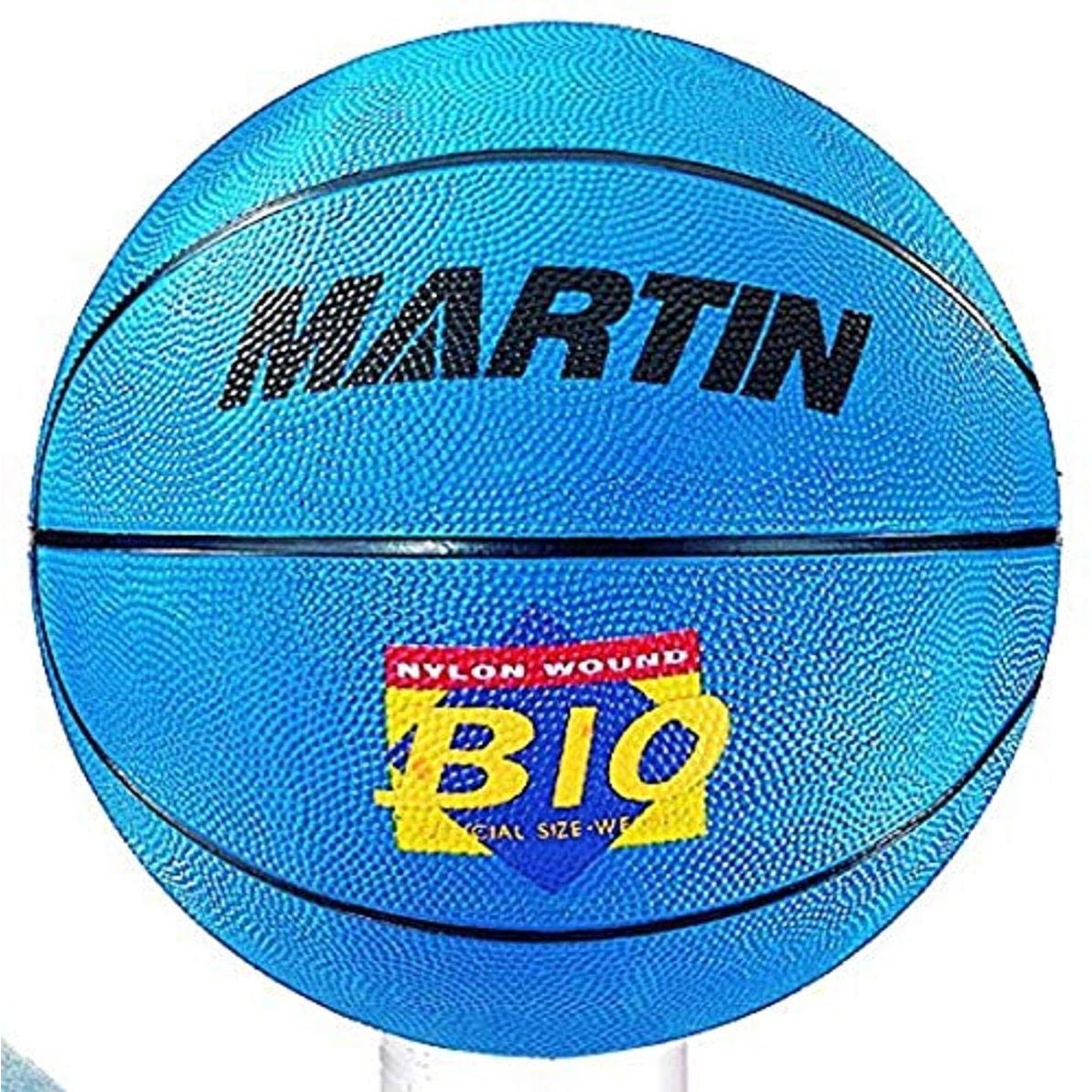 Balón De Baloncesto Martin Sports, Talla Oficial, Goma Azul