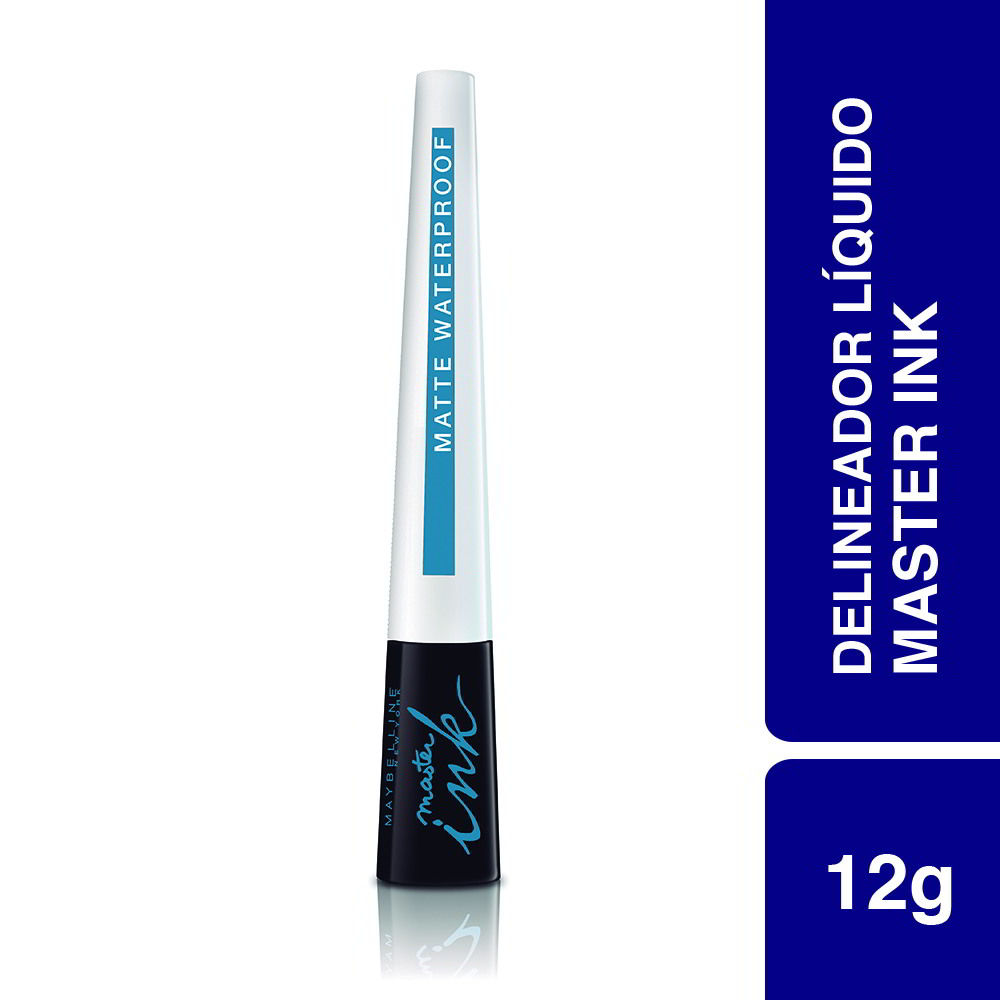 Delineador De Ojos Líquido Master Ink A Prueba De Agua Negro 2,5 G 1 Un Maybelline