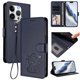 thumbnail image 2 of Funda Volteable tipo Billetera con Correa para iPhone 16 Pro, Azul, 2 of 6