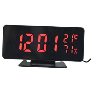 Bothyi - Reloj Despertador Digital Usb Pantalla De Fecha Dormitorio Decoración Para El Hogar Decorativo Led Rojo
