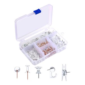 Bothyi - 125 Piezas De Tachuelas Creativas Para Tablero De Mensajes, Tablón De Anuncios, Pared Transparente