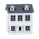 thumbnail image 1 of 1:12 Casa De Mu?ecas En Miniatura Mini Adornos Villa De Madera Casa Peque?a Decoración Azul, 1 of 5