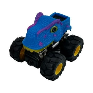 Homewell - Auto A Fricción Diseño Monstruo Azul 12X10X11Cm