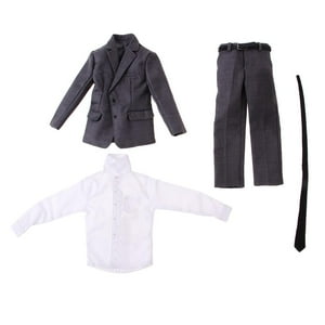 Genérico - Conjunto De Traje De Caballero Masculino 1/6 Para Accesorio De Figuras De Acción De 12 '' Gris