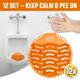 thumbnail image 5 of Pantallas para Urinal LVAP Paquete de 12 con Aroma a Cítricos Naranja Antisalpicaduras, 5 of 8