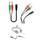 thumbnail image 1 of Adaptador Audio Microfono 2 Aux Macho A 1 Aux Hembra 3.5mm, 1 of 2