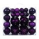 thumbnail image 5 of 48 Adornos Navideños de Bolas, Irrompibles, Colgantes, Decorativos, con Forma de Lágrima, Polígono, Huecos, Redondos, de Material PP. Ideales para Fie violeta, 5 of 5