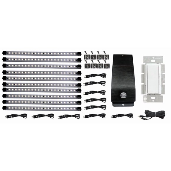 Luz LED Inspirada con Transformador 40W 12V Negro Regulable