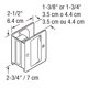 thumbnail image 2 of Tirador para puerta corredera PRIME-LINE negro mate (1 unidad), 2 of 2
