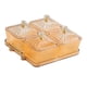 thumbnail image 1 of Plato De Frutos Secos Con Tapa, Plato De Lujo Para Dulces Y Nueces, Para Condimentos Caseros, Vacaciones, Dorado, 1 of 3