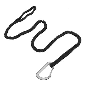 Ioensy - Correa Elástica Para Kayak Paddle Leash Tether Para Canotaje Accesorios De Piragüismo Negro