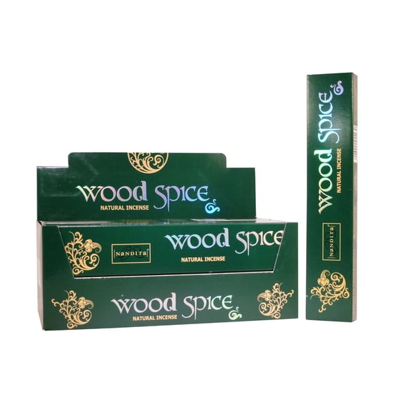 Incienso Nandita Wood Spice Natural 180 g