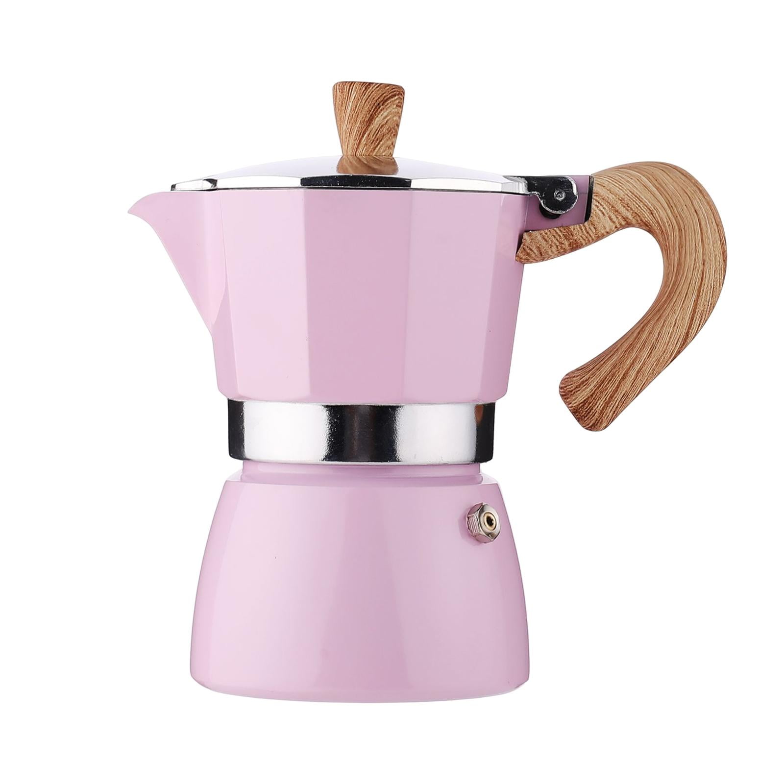 Bothyi - Cafetera De Aluminio Accesorio Durable Rosa Para Restaurante Viajando 300ml