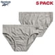 thumbnail image 3 of Calzoncillos Reebok de talle bajo para hombre, 5 unidades, algodón suave, negro/gris, 3 of 7