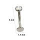 thumbnail image 5 of Piercing para ombligo de titanio F136, corrugado al agua, con diamante checo, aleación de titanio G23, para cuerpo, joyería, anillo de suspensión para ombligo., 5 of 5