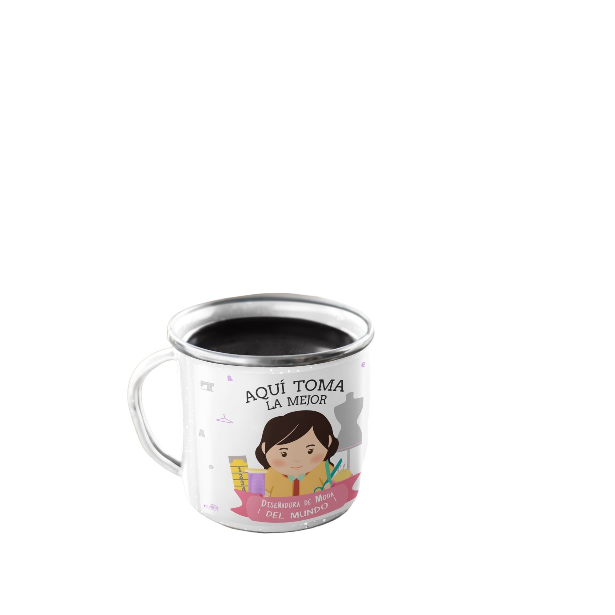Genérico - Taza Enlozada Inspiración Y Infusiones - Diseñadora