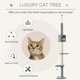 thumbnail image 3 of Árbol para Gatos PawHut Ajustable de 217 cm con 4 Niveles Gris, 3 of 9