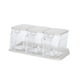 thumbnail image 3 of Caja Transparente Para Condimentos Contenedor De Almacenamiento Cruet 3 Compartimentos Cocina Especias Ollas Albaricoque, 3 of 5