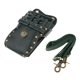 thumbnail image 1 of Cuero De La PU Tijeras De Peluquero Tijeras Peines Clips Portaherramientas Bolsa Ri?onera Verde, 1 of 5
