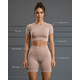 thumbnail image 2 of Conjunto Deportivo Mujer Short Push Up y Top Manga Corta, 2 of 4