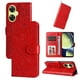 thumbnail image 2 of Funda tipo cartera FOXDOCK para OnePlus Nord CE 3 Lite , diseño girasol en relieve, cuero PU, cierre magnético, soporte y tarjetero, 2 of 5