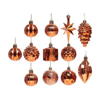 Magideal - Adornos Colgantes Para Árbol De Navidad, Regalo De Decoración De Navidad, Bolas Decorativas De Navidad, Adornos, Colgantes Para Cumpleaños, Oficina In Bronce