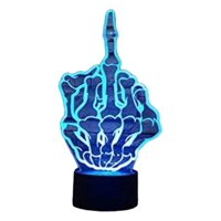 Lelumania - Lampara Ilusion 3D Oyuo De 7 Colores, Base Touch