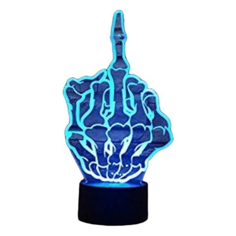 Lelumania - Lampara Ilusion 3D Oyuo De 7 Colores, Base Touch