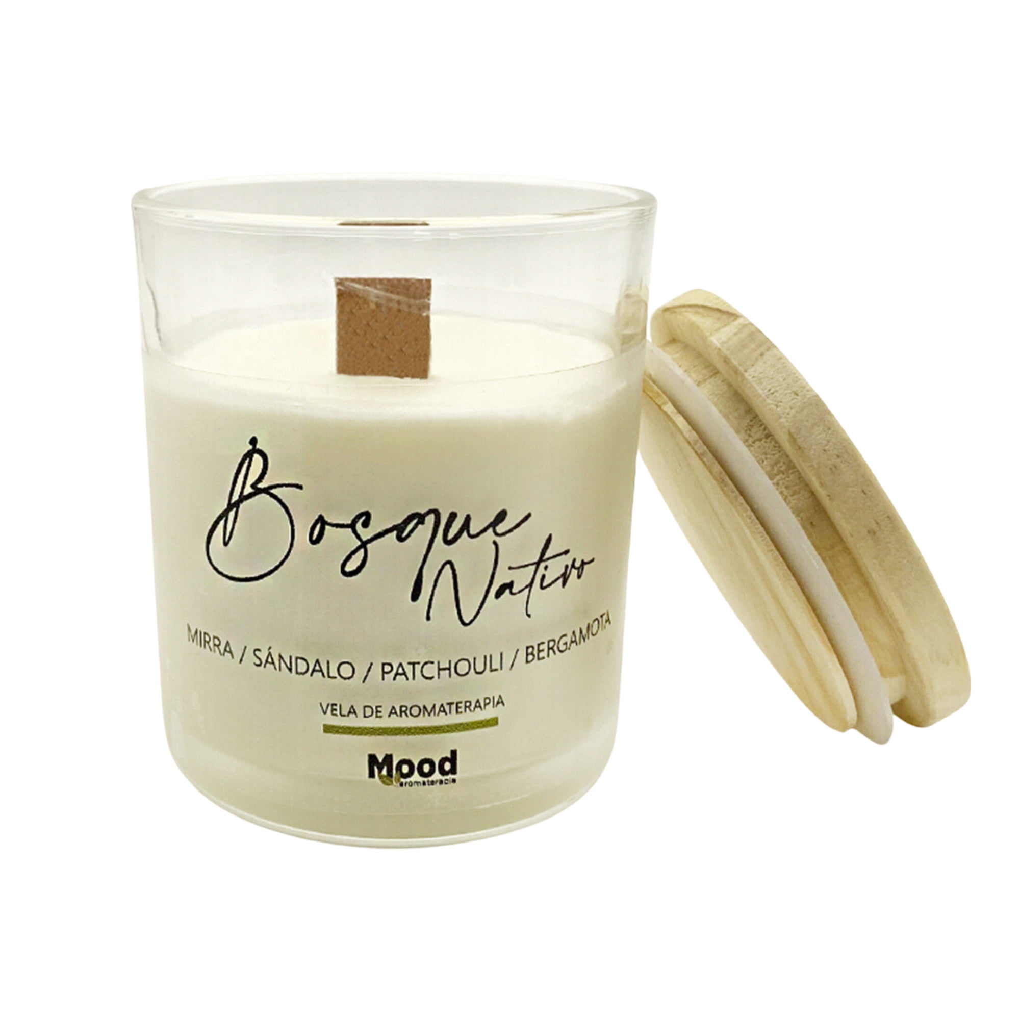 Mood Aromaterapia - Vela De Soja De Aromaterapia Bosque Nativo