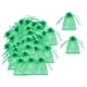thumbnail image 5 of 100 Bolsas De Malla Con Cordón Para Jardín, Bolsas De Protección Para Frutas, 10 Cm X 12 Cm, Color Verde, 5 of 5
