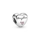 thumbnail image 2 of Colgante PANDORA Corazón "Hija" en Plata de Ley con Circonio Cúbico, 2 of 7