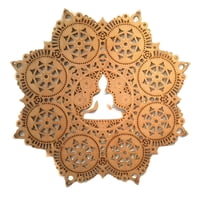 Genérico - Cuadro Mandala Buda Chakras 60 Cm