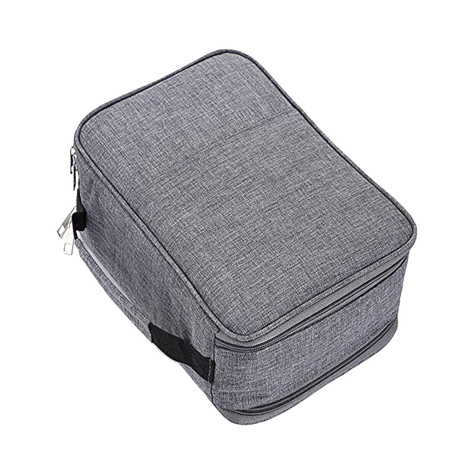 Magideal - Estuche Para Lápices Con 300 Ranuras, Estuche Para Marcadores, Envoltura Para Lápices, Capas Con Cremallera, Estuches Grandes Para Lápices De Colores Gris